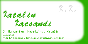 katalin kacsandi business card